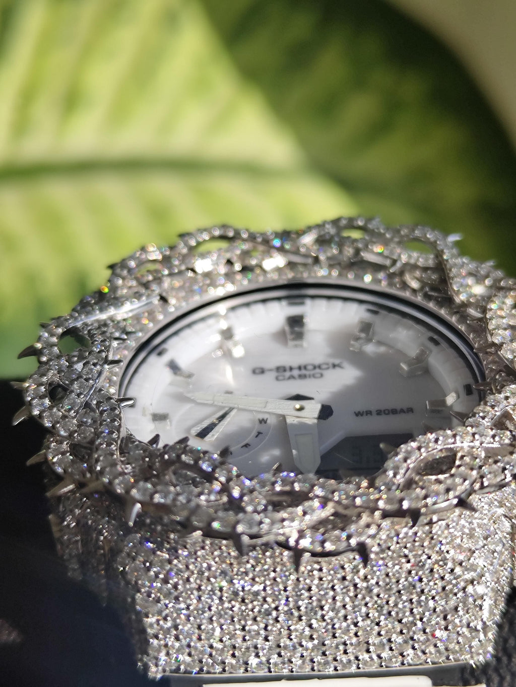 Custom thorn Watch: VVS Moissanite full iced out Thorn Design by silvoura