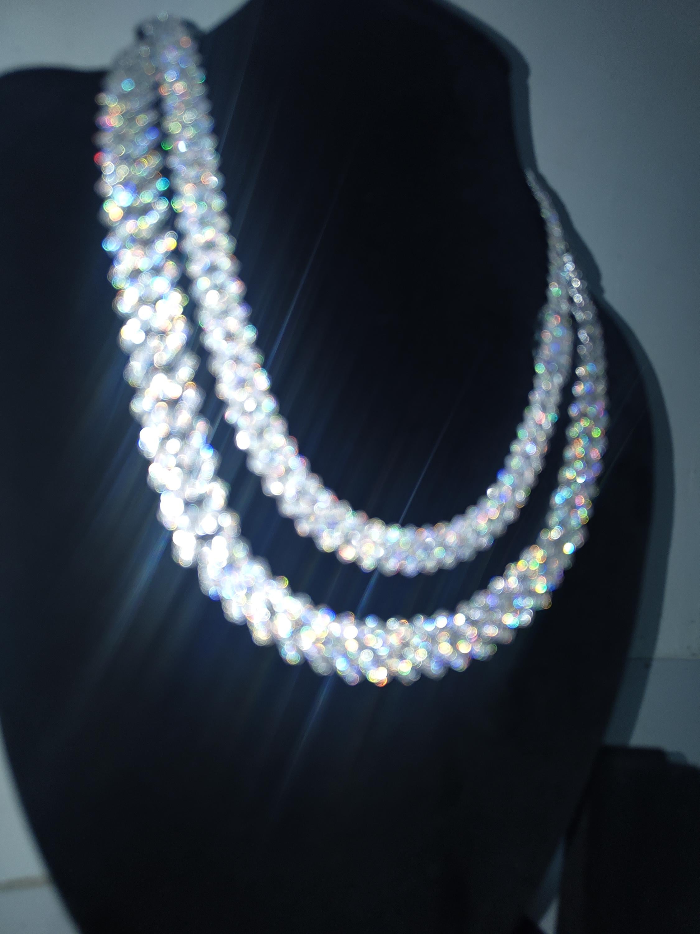 Iced Out Moissanite Cuban Link Chain - Sterling Silver Bling Necklace