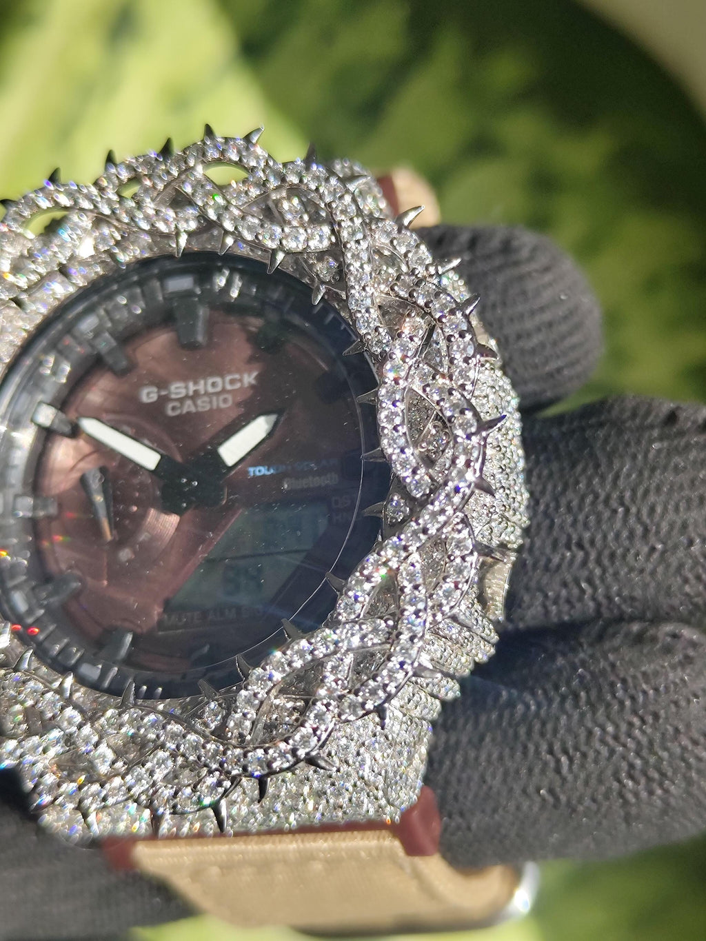 Custom thorn Watch: VVS Moissanite full iced out Thorn Design by silvoura