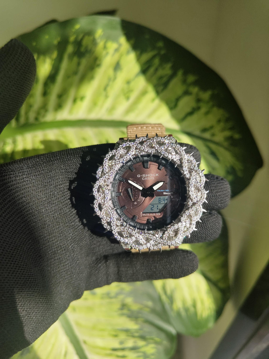 Custom thorn Watch: VVS Moissanite full iced out Thorn Design by silvoura