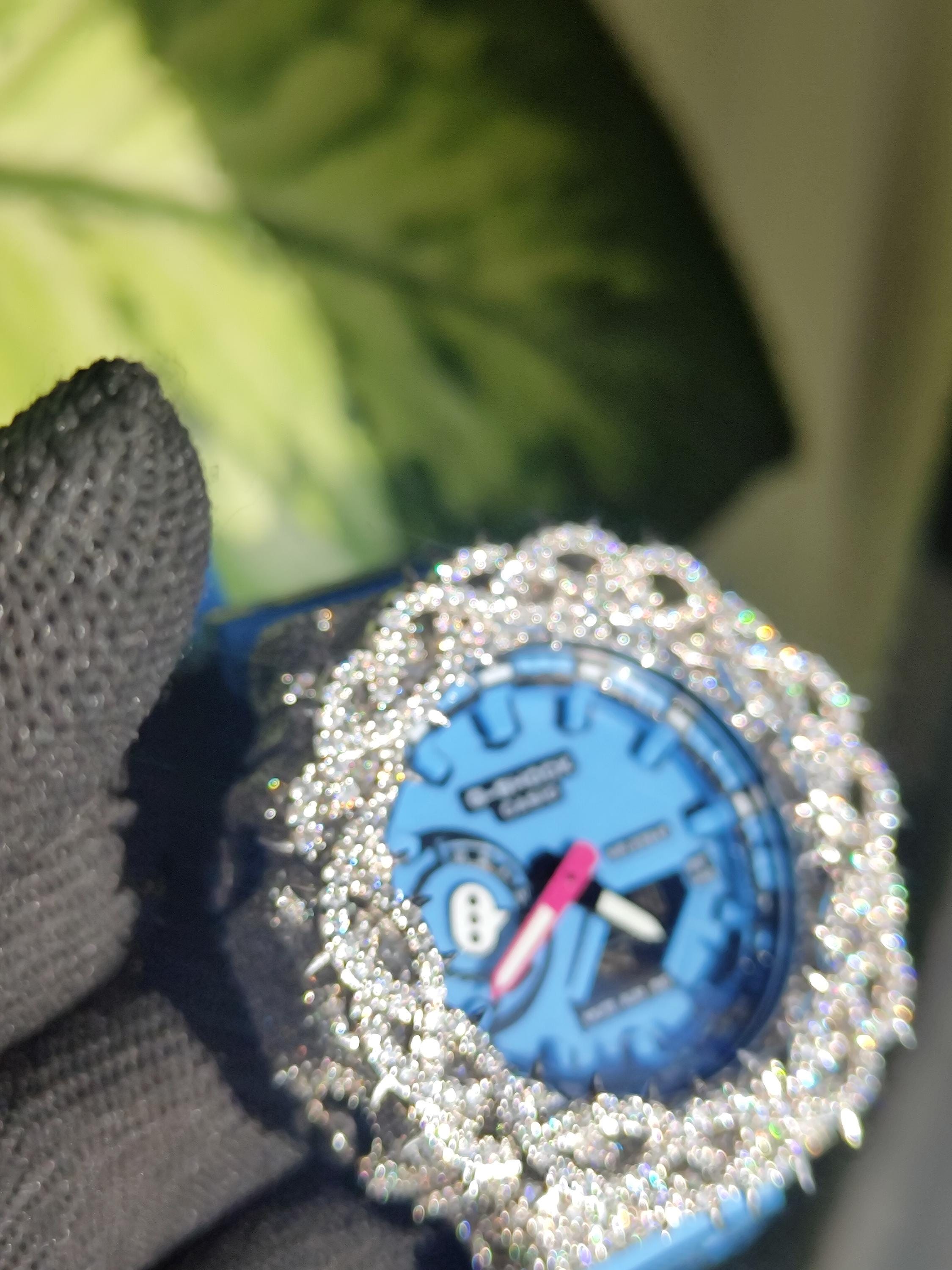Custom thorn Watch: VVS Moissanite full iced out Thorn Design by silvoura