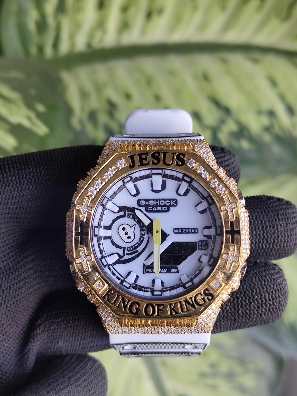 Custom Iced Out Watch: Jesus King of Kings name Luxury Watch Design by silvoura