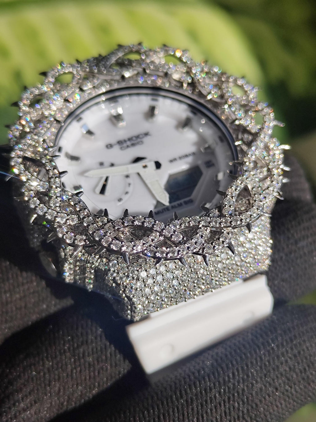 Custom thorn Watch: VVS Moissanite full iced out Thorn Design by silvoura