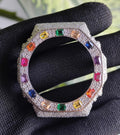 Custom Iced Out  G Shock GA2100 : VVS Moissanite, RAINBOW bezel by Silvoura