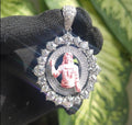 Iced Out Moissanite Jesus Pendant: Rose Gold 925 Sterling Silver Hip Hop Necklace