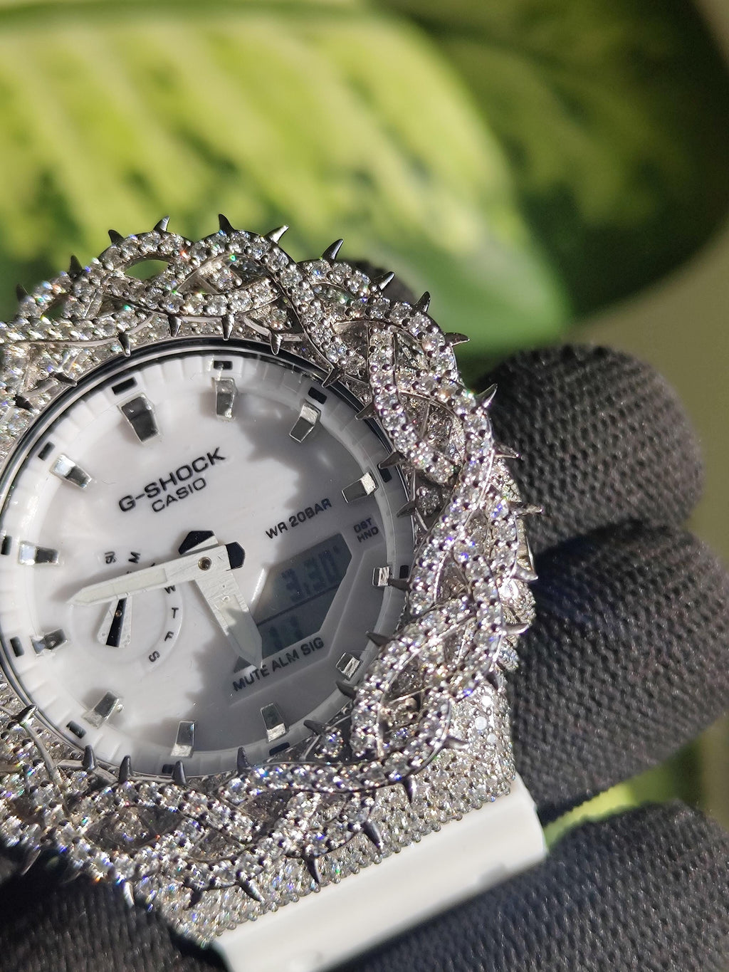 Custom thorn Watch: VVS Moissanite full iced out Thorn Design by silvoura