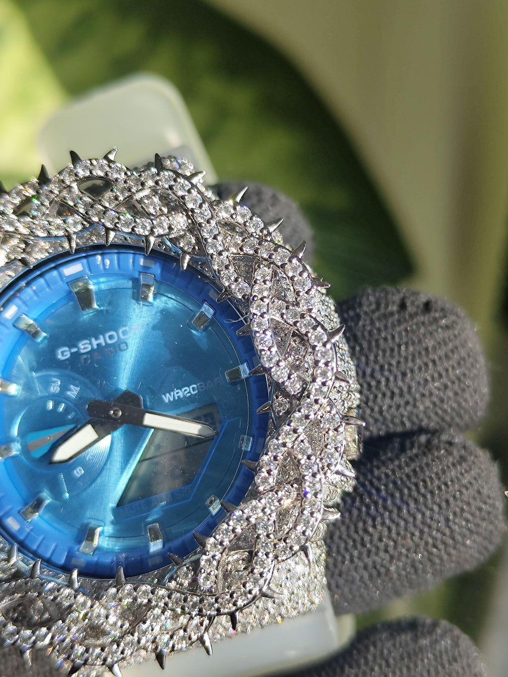 Custom thorn Watch: VVS Moissanite full iced out Thorn Design by silvoura