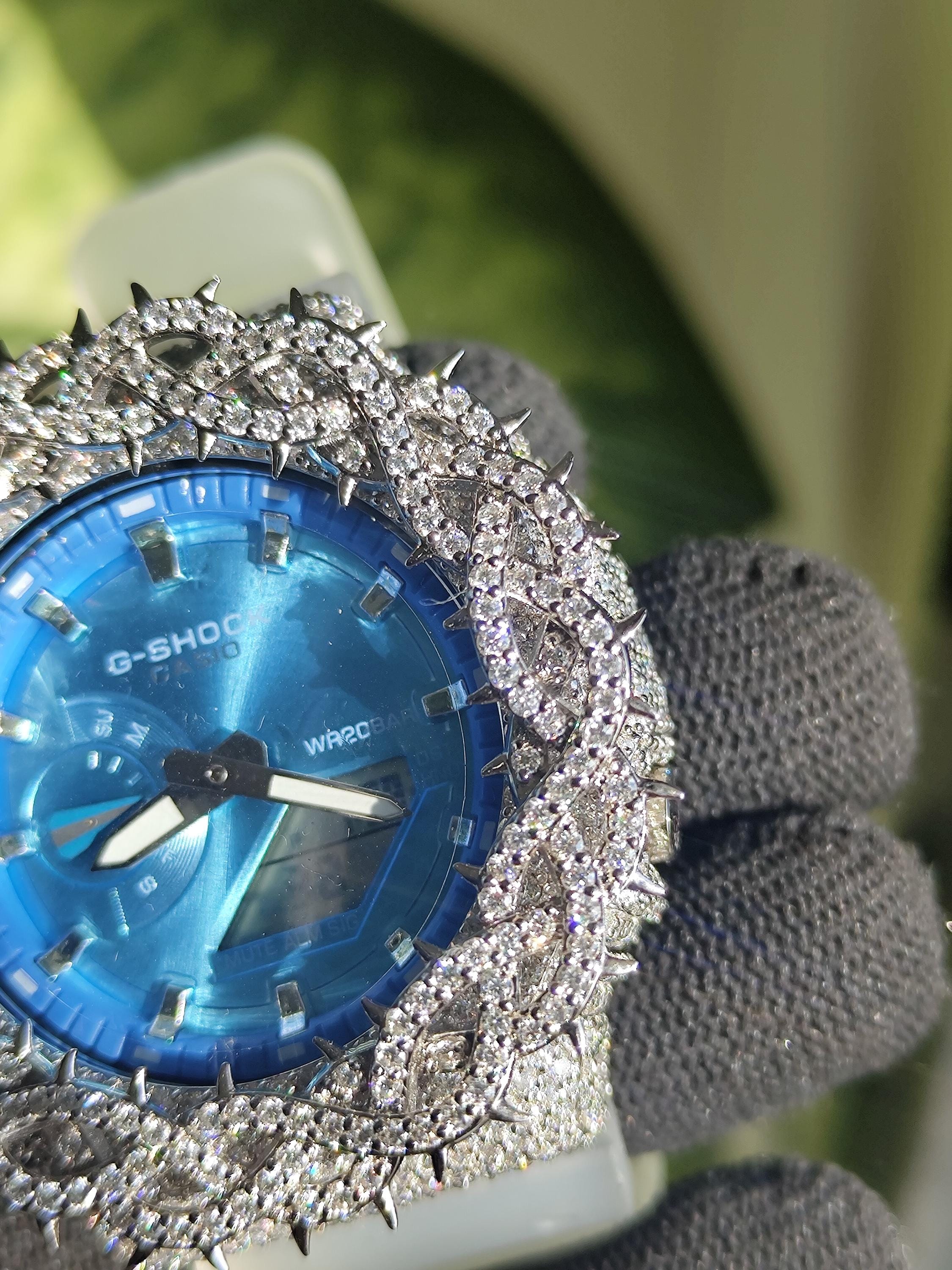 Custom thorn Watch: VVS Moissanite full iced out Thorn Design by silvoura
