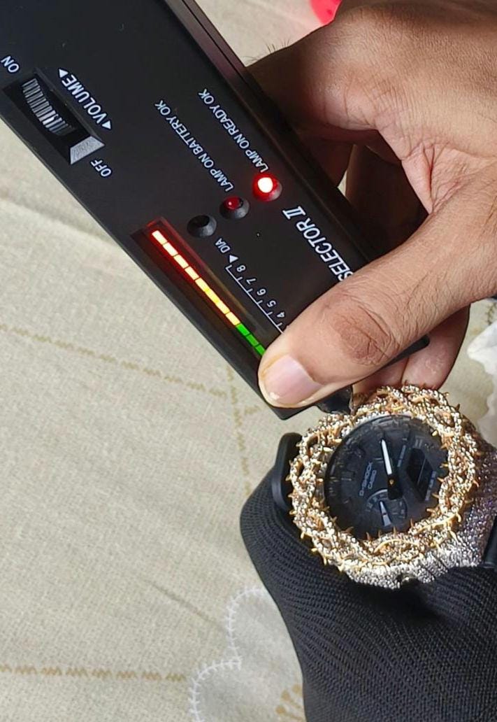 Custom Gold thorn Watch: VVS Moissanite full iced out Thorn Design by silvoura