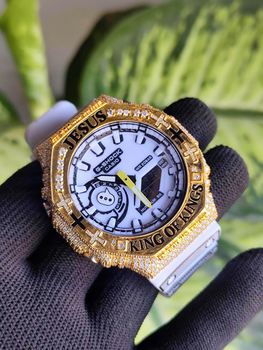 Custom Iced Out Watch: Jesus King of Kings name Luxury Watch Design by silvoura