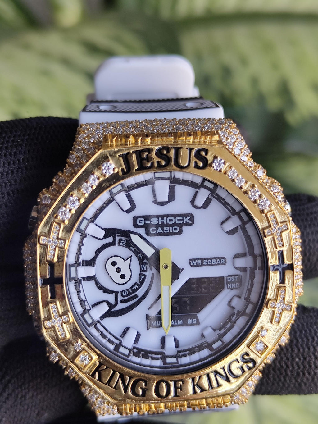 Custom Iced Out Watch: Jesus King of Kings name Luxury Watch Design by silvoura