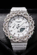 Custom thorn Watch: VVS Moissanite full iced out Thorn Design by silvoura