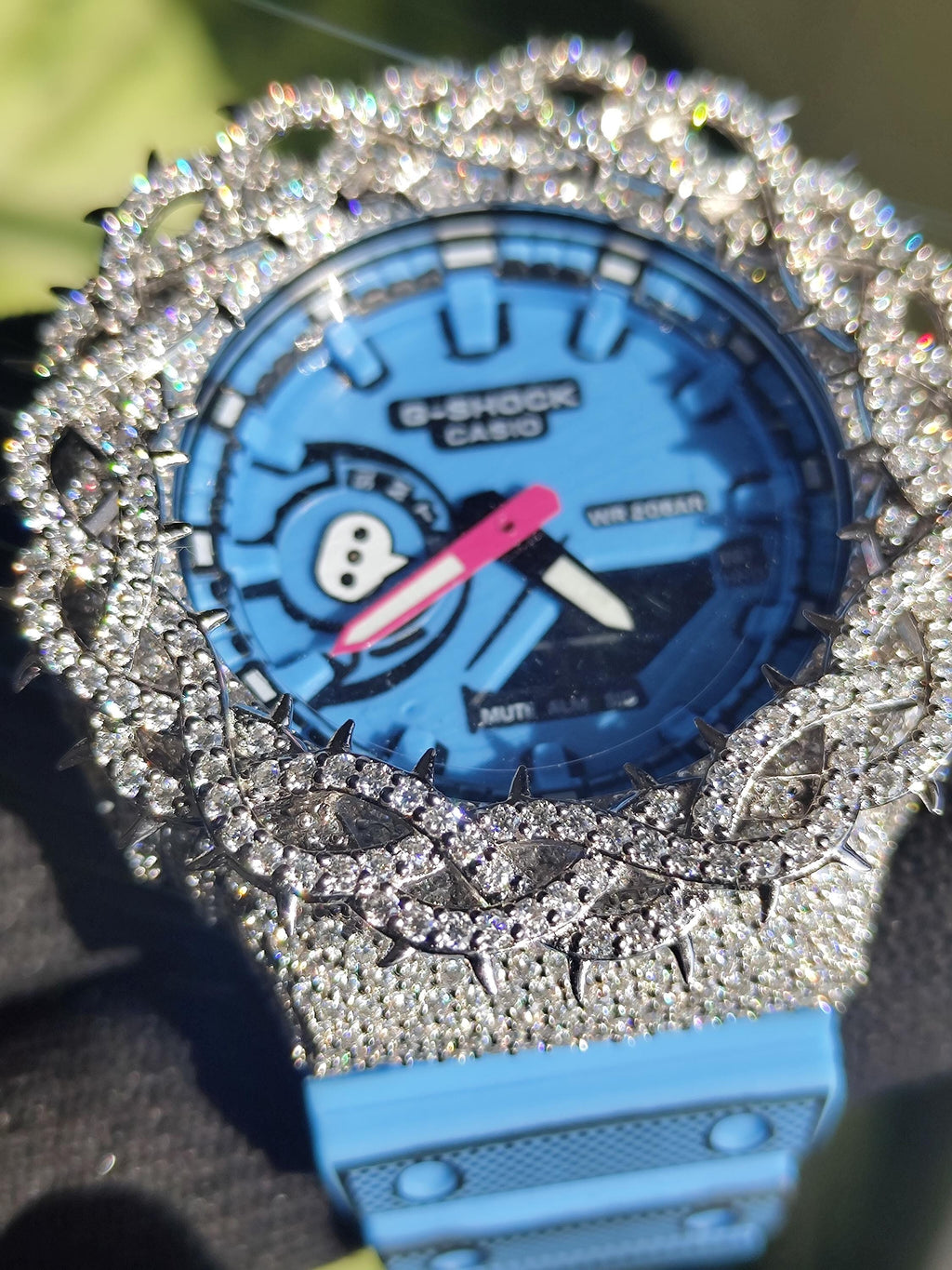 Custom thorn Watch: VVS Moissanite full iced out Thorn Design by silvoura