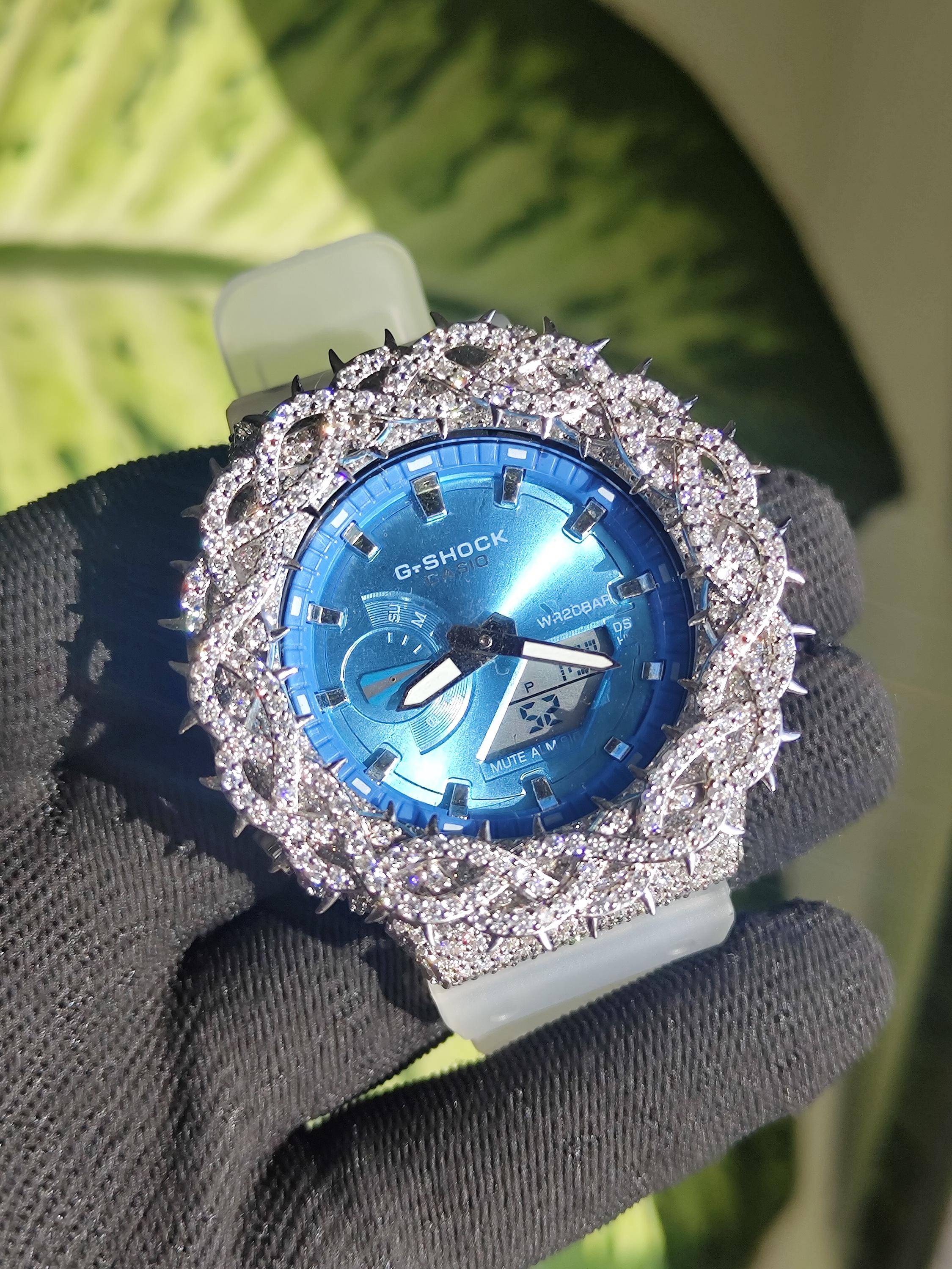 Custom thorn Watch: VVS Moissanite full iced out Thorn Design by silvoura
