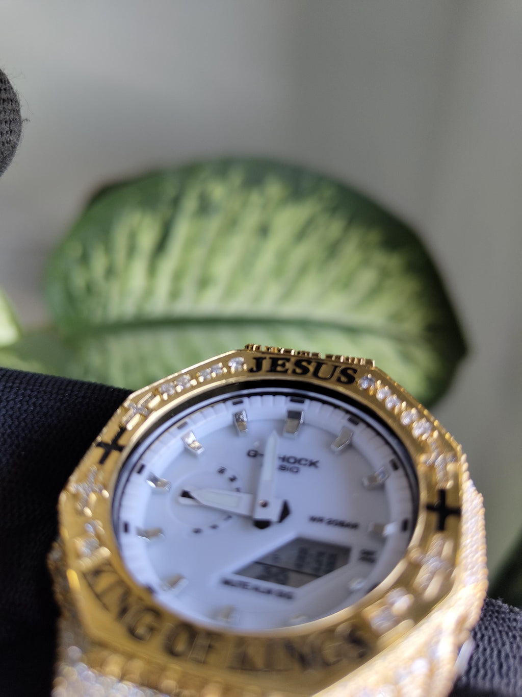 Custom Iced Out Watch: Jesus King of Kings name Luxury Watch Design by silvoura