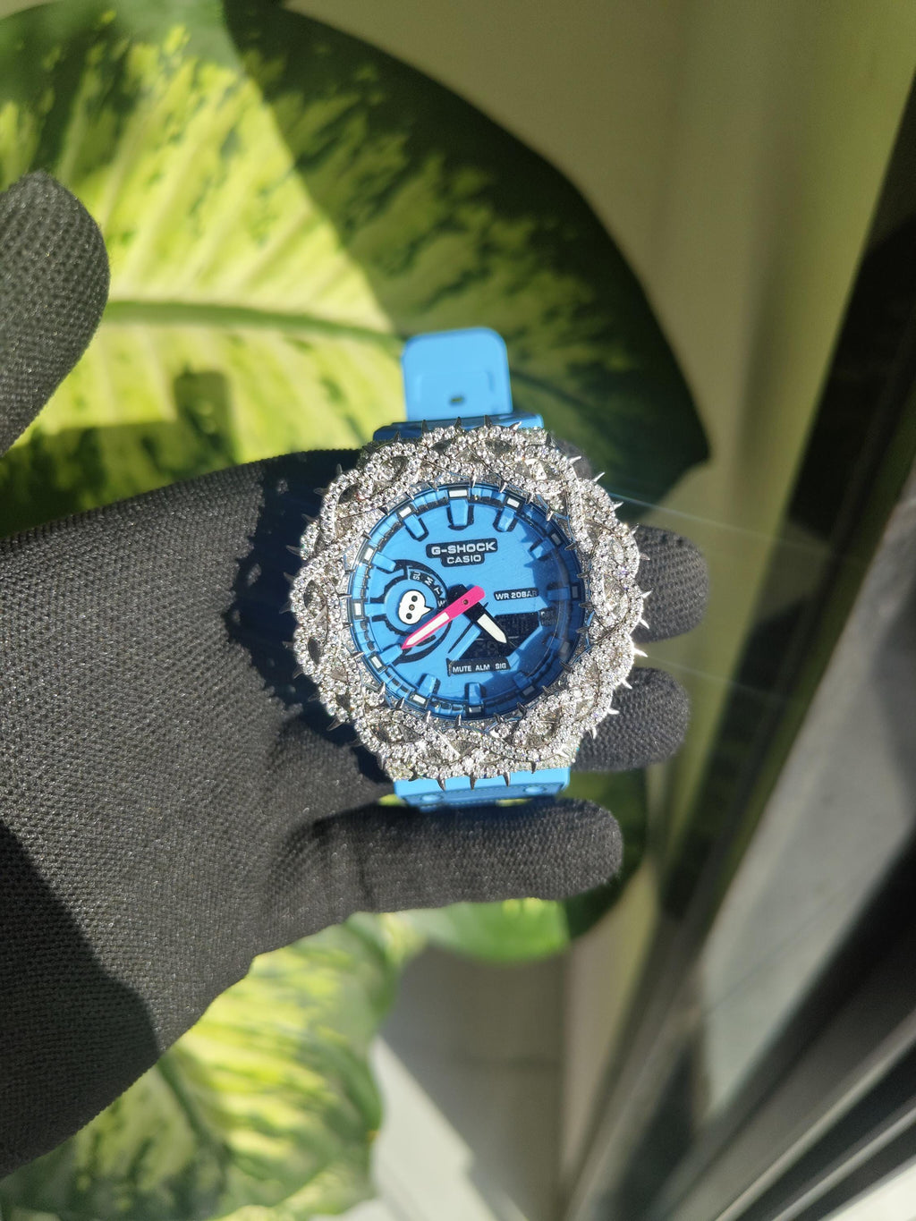 Custom thorn Watch: VVS Moissanite full iced out Thorn Design by silvoura