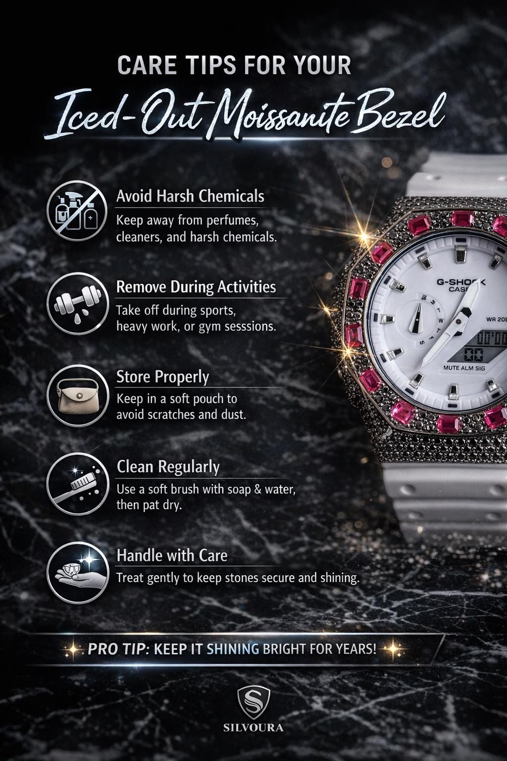 Custom thorn Watch: VVS Moissanite full iced out Thorn Design by silvoura
