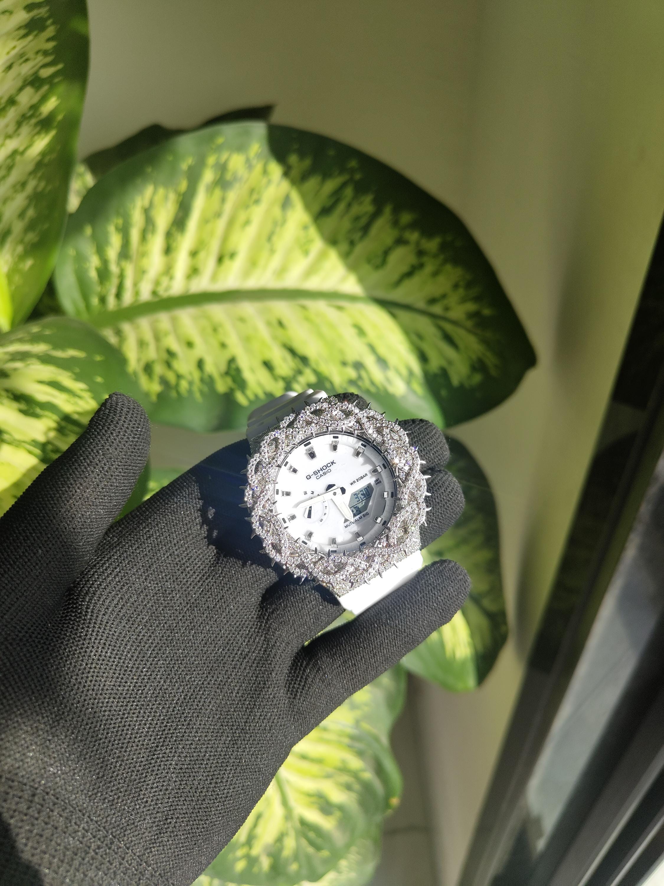 Custom thorn Watch: VVS Moissanite full iced out Thorn Design by silvoura