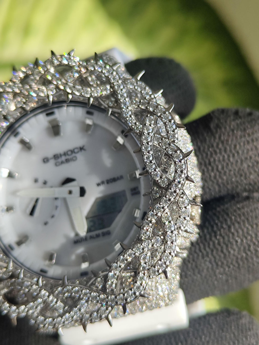Custom thorn Watch: VVS Moissanite full iced out Thorn Design by silvoura
