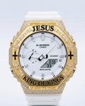 Custom Iced Out Watch: Jesus King of Kings name Luxury Watch Design by silvoura