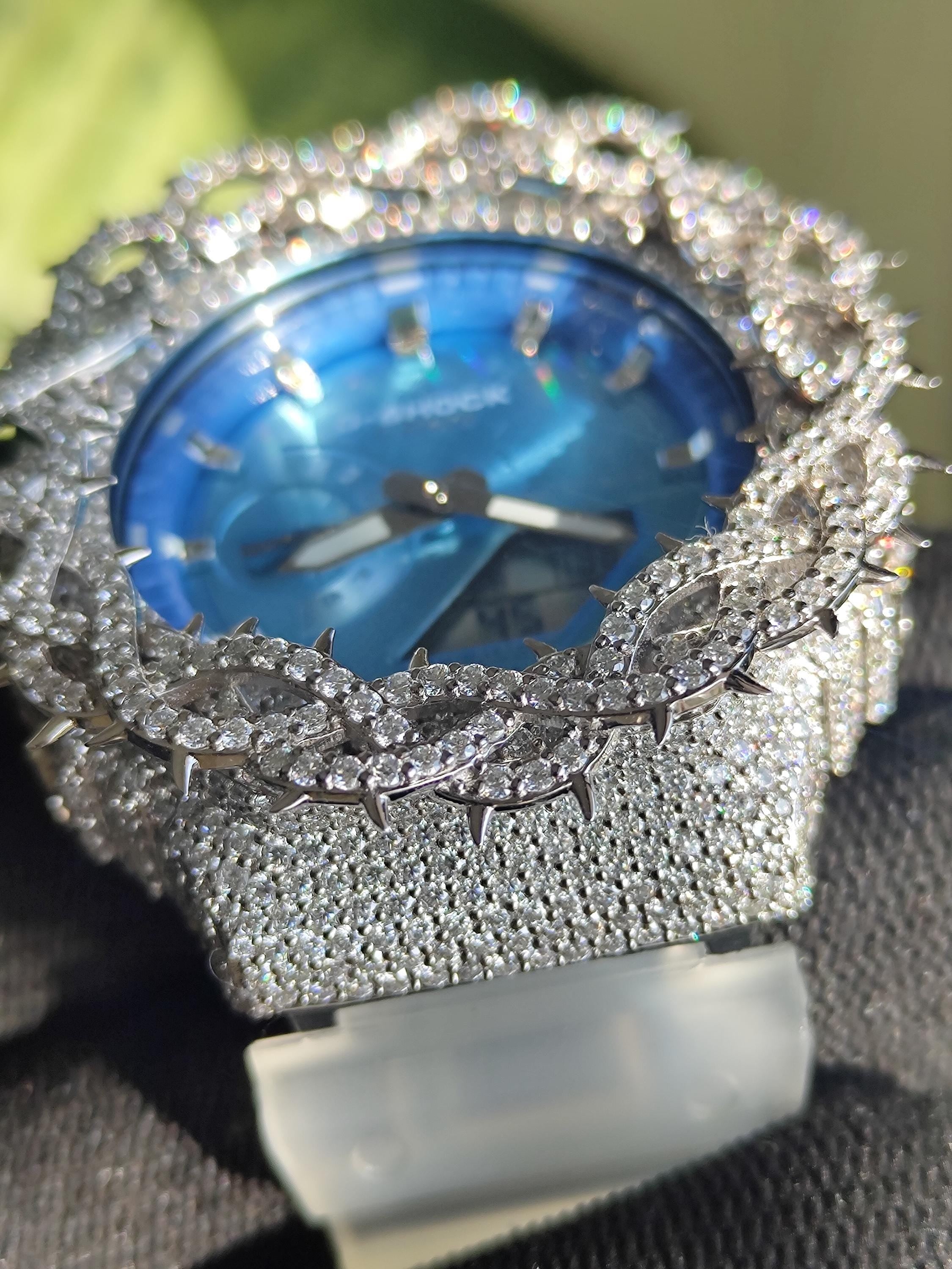 Custom thorn Watch: VVS Moissanite full iced out Thorn Design by silvoura