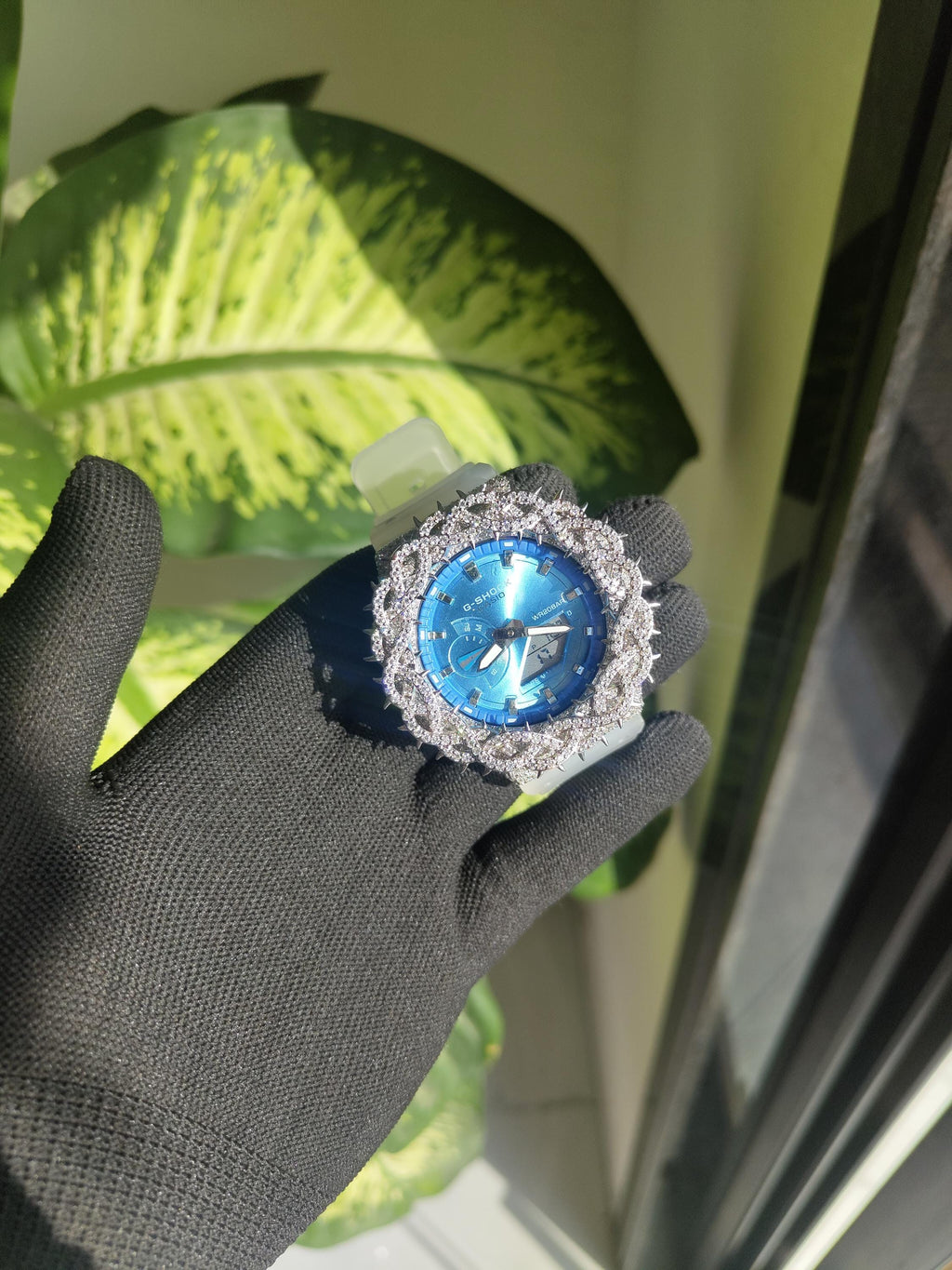 Custom thorn Watch: VVS Moissanite full iced out Thorn Design by silvoura