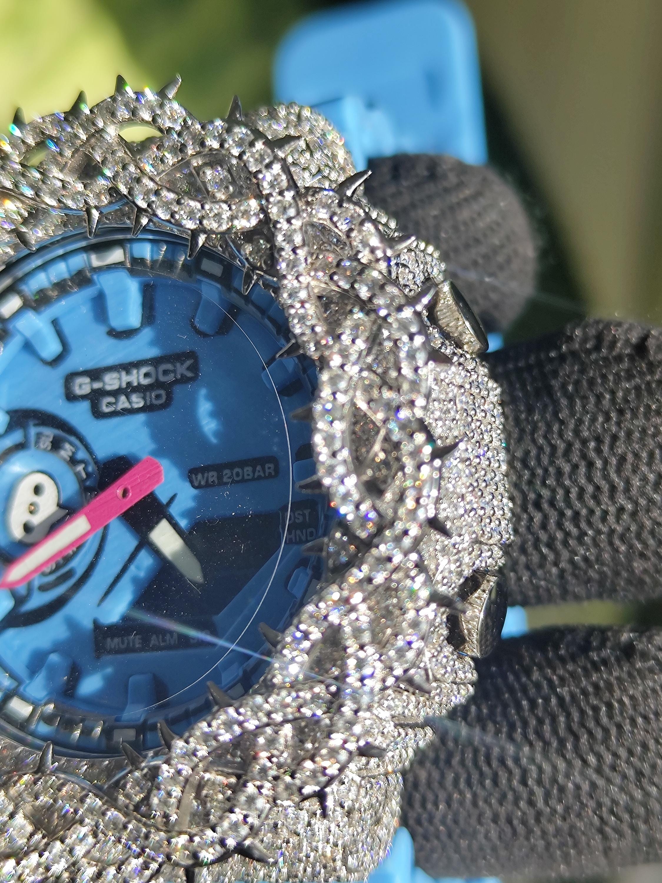 Custom thorn Watch: VVS Moissanite full iced out Thorn Design by silvoura