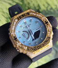 Custom Iced Out Watch: Jesus King of Kings name Luxury Watch Design by silvoura