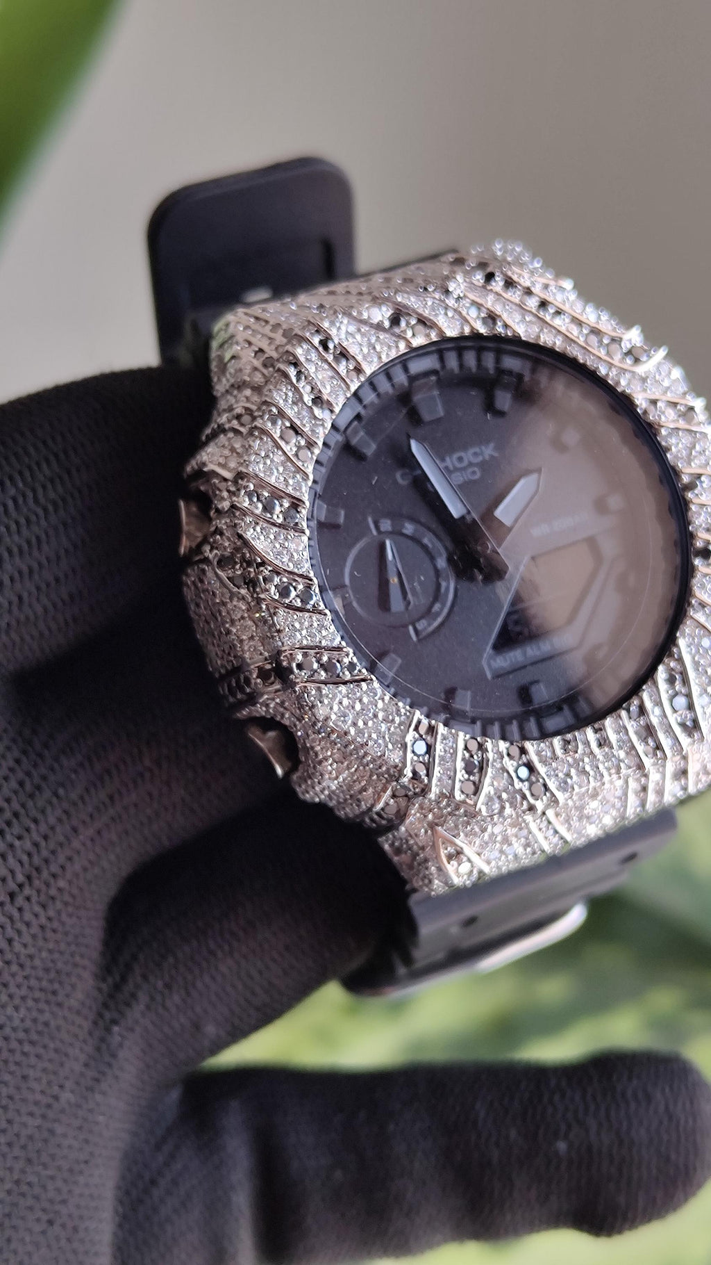 Iced Out White Moissanite Watch | Custom Hip Hop Streetwear Jewelry