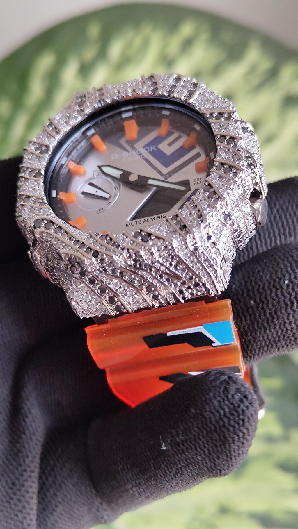 Iced Out Moissanite Watch | White Black Hip Hop Streetwear Luxury timepiece