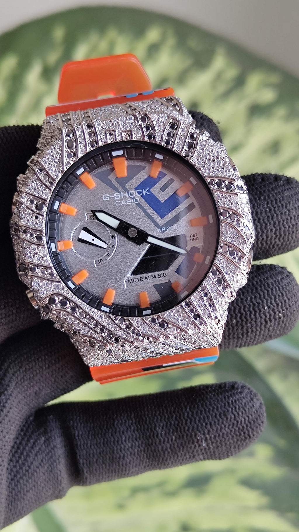 Iced Out Moissanite Watch | White Black Hip Hop Streetwear Luxury timepiece