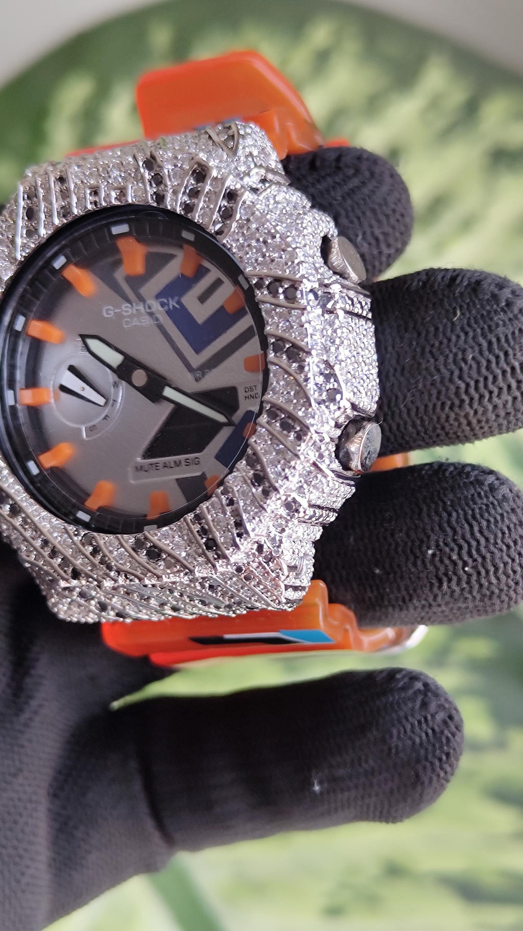 Iced Out Moissanite Watch | White Black Hip Hop Streetwear Luxury timepiece