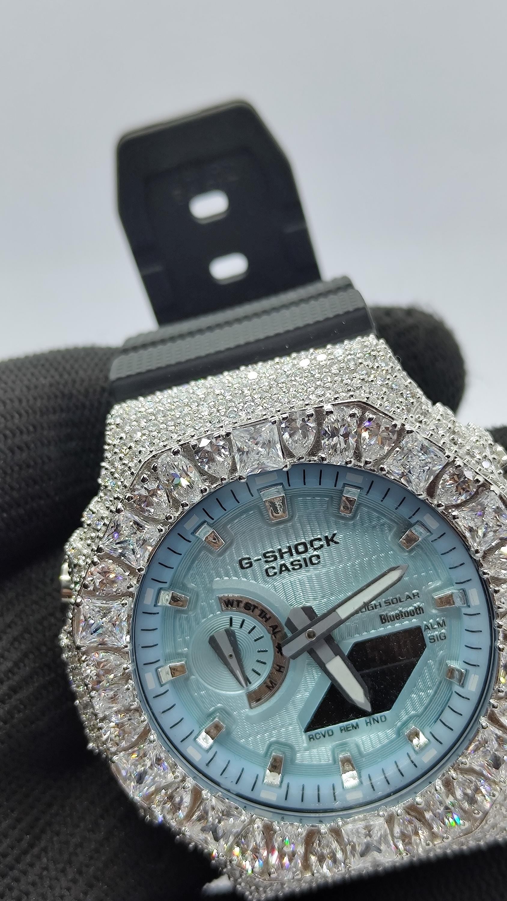 Custom Iced Out Watch: Multishape  Gemstone Luxury Watch Design by silvoura