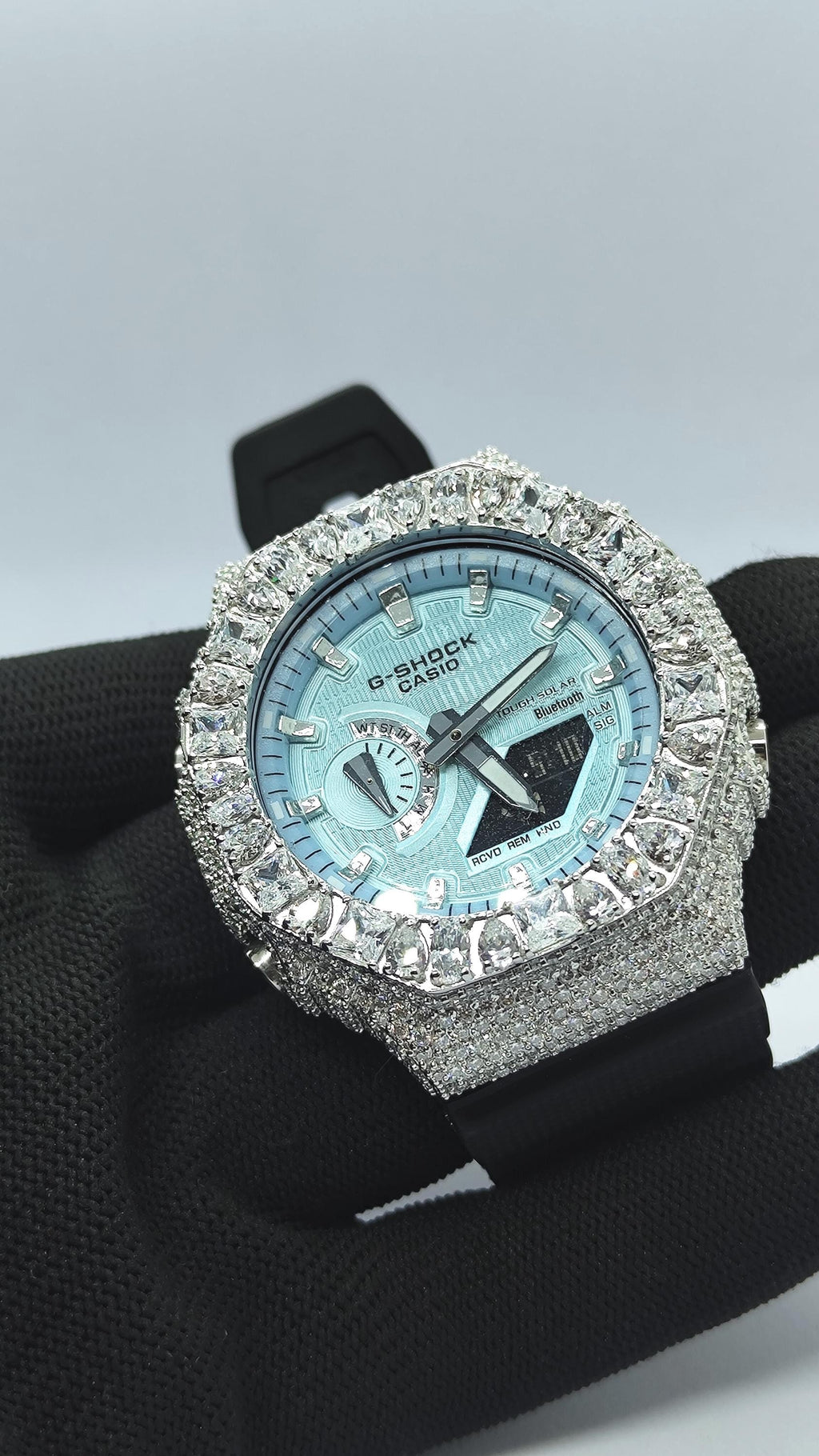 Custom Iced Out Watch: Multishape  Gemstone Luxury Watch Design by silvoura