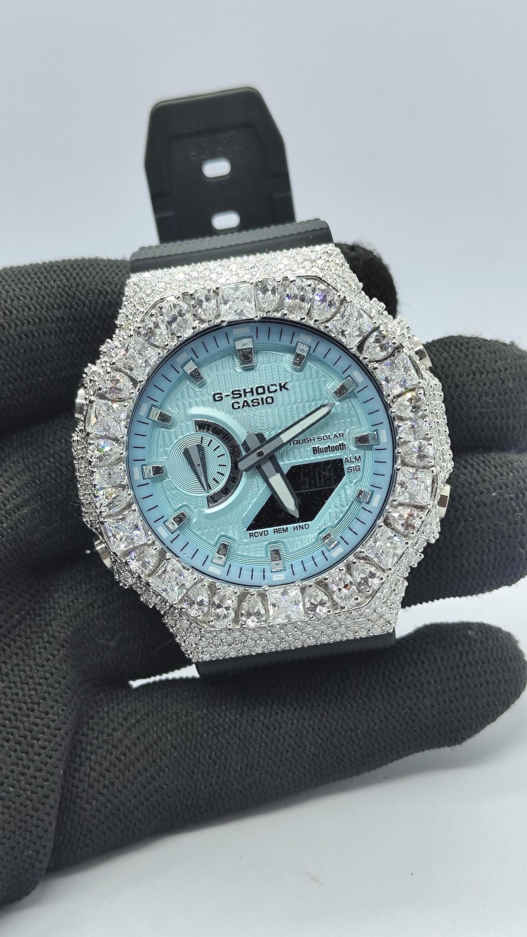 Custom Iced Out Watch: Multishape  Gemstone Luxury Watch Design by silvoura