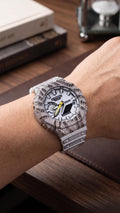 Iced Out Moissanite Watch | White Black Custom Hip Hop Streetwear timepiece