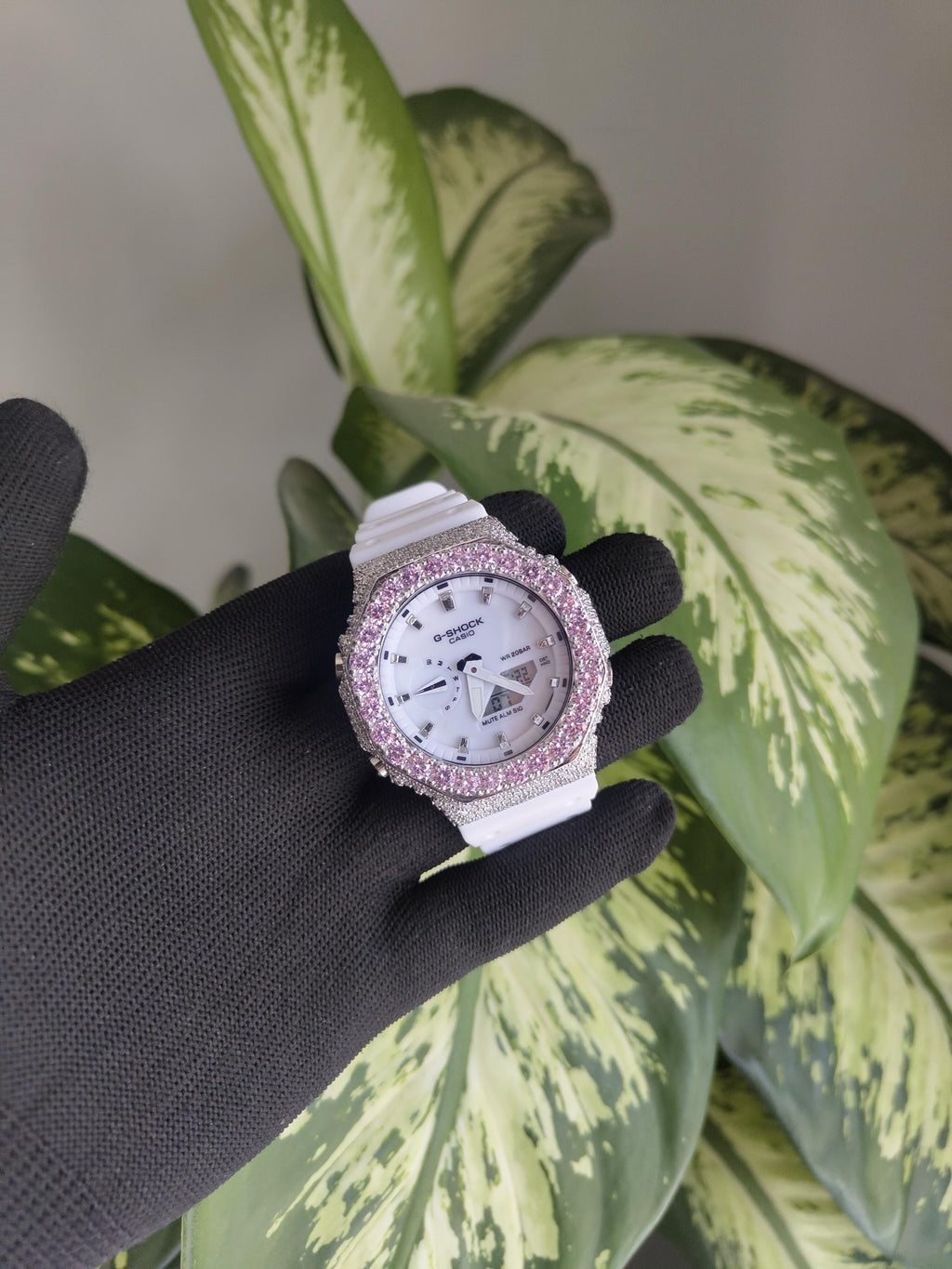 Iced Out Pink with Moissanite Watch | Luxury Hip Hop Diamond Style Timepiece