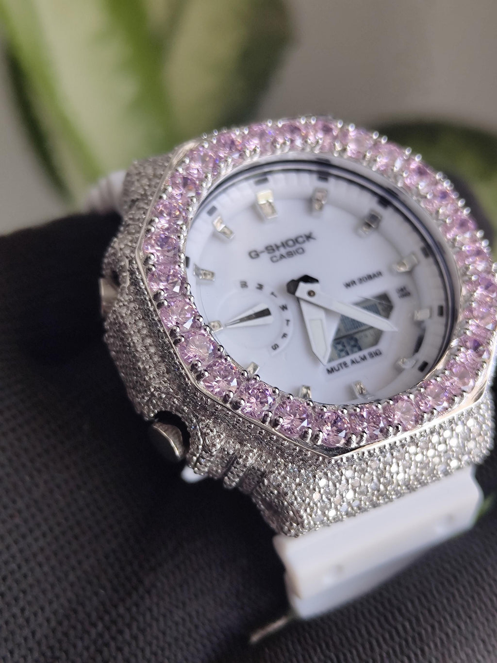 Iced Out Pink with Moissanite Watch | Luxury Hip Hop Diamond Style Timepiece