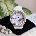 White Moissanite Iced Out Watch | Twisted Fluid Bezel design |  Moissanite Watch Gift