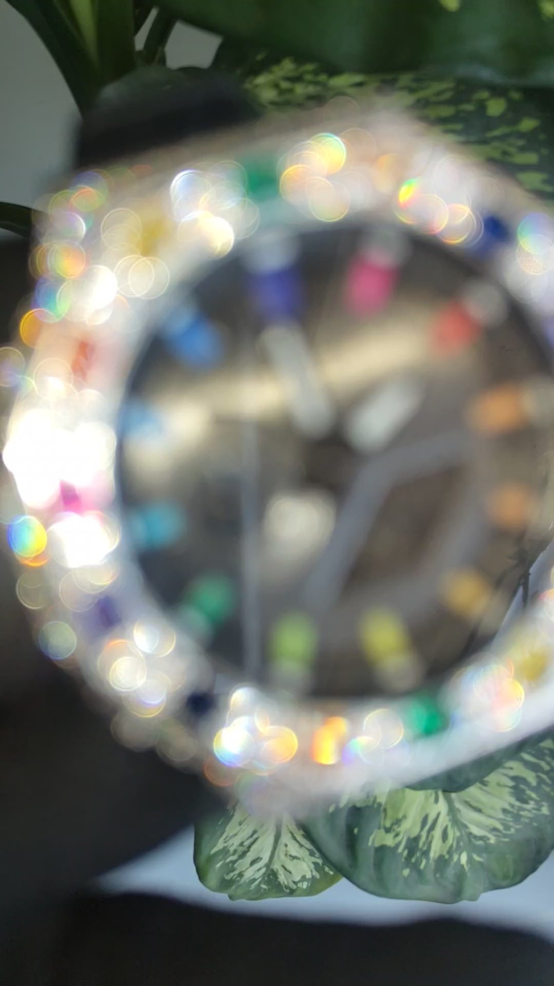 Custom Iced Out Watch: VVS Moissanite, Rainbow Dial by Silvoura
