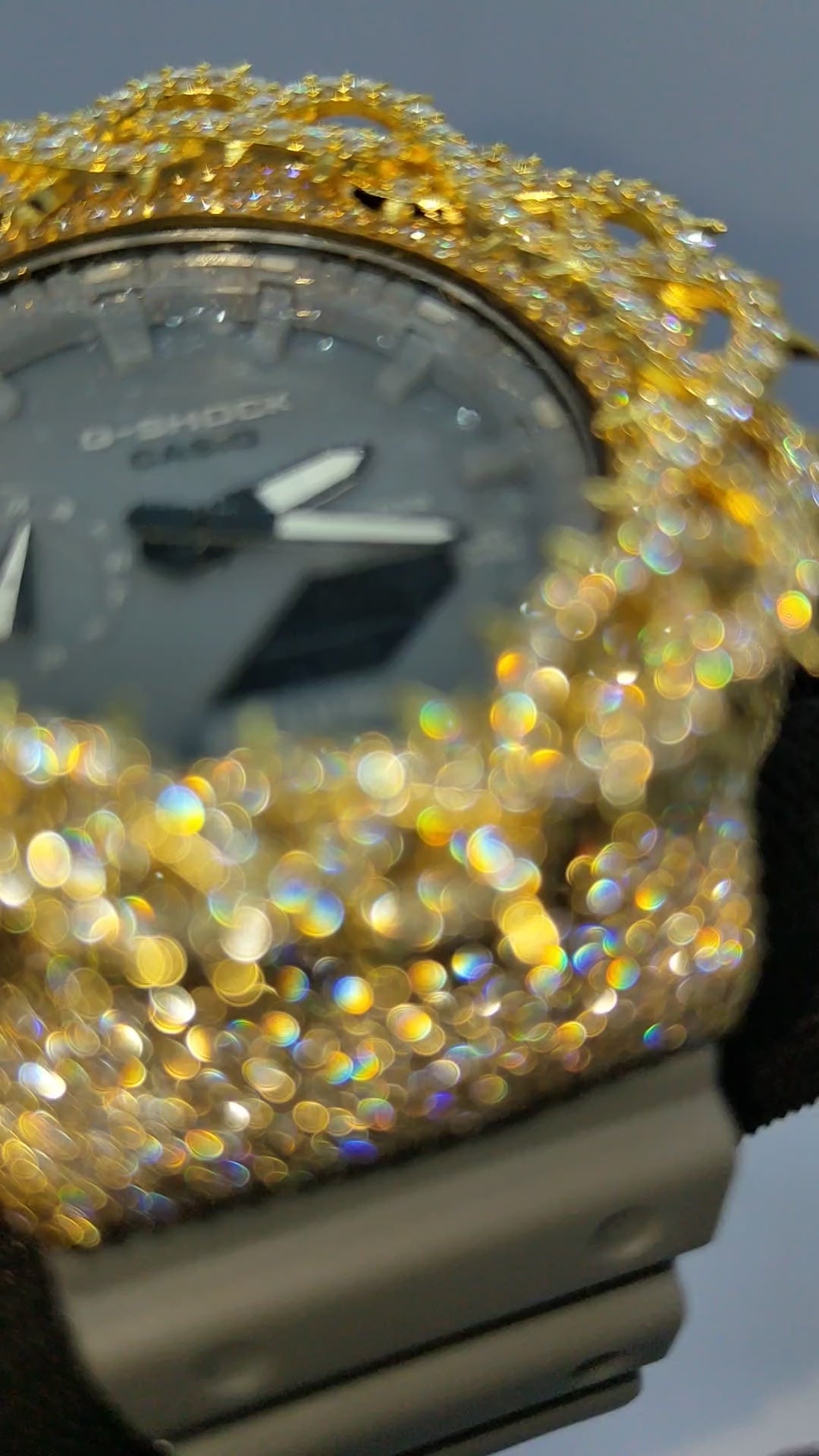 Custom Gold thorn Watch: VVS Moissanite full iced out Thorn Design by silvoura
